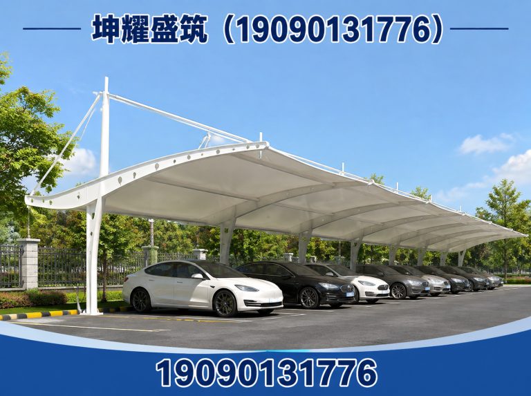 若羌县膜结构车棚展示图